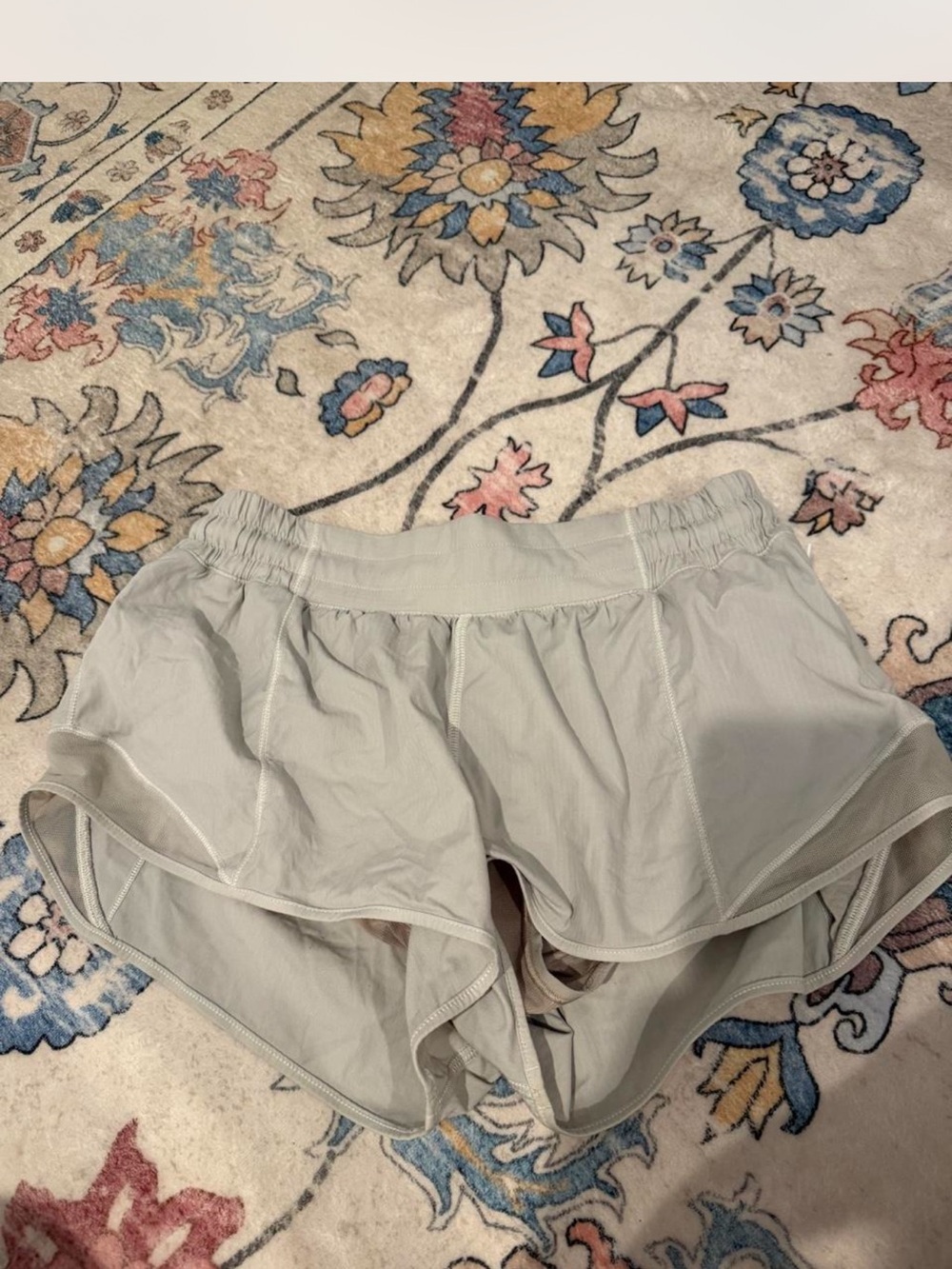 lululemon athletica Light Gray Athletic Layered Shorts